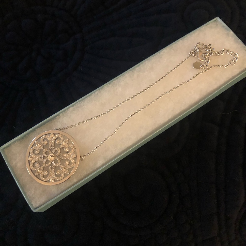 Touchstone Crystal by Swarovski Medallion Necklace